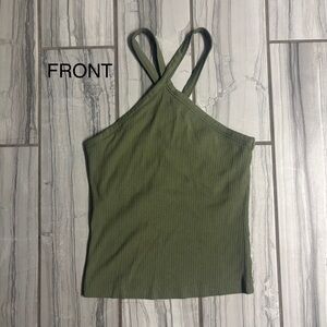 Old Navy Olive Green Ribbed Tank Top
